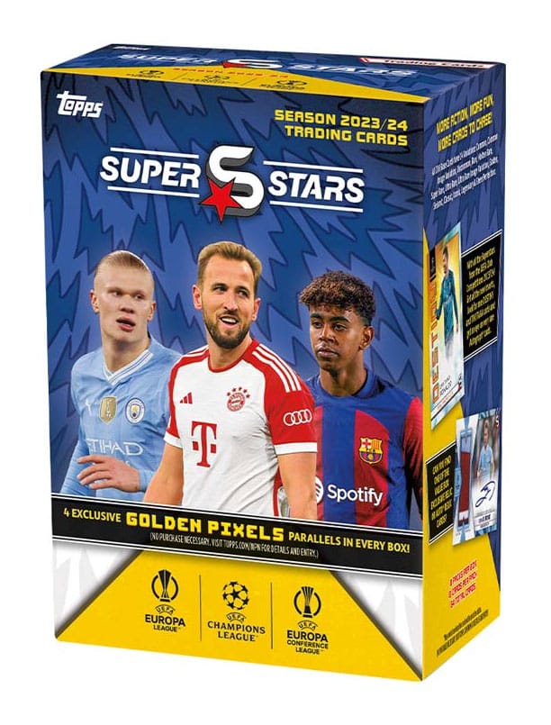 UEFA Champions League Super Stars 2023-24 Trading Cards Value Box *English Version*