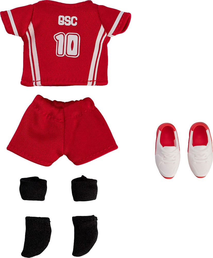 Original Character Parts for Nendoroid Doll Figures Outfit Set: Volleyball Uniform (Red)