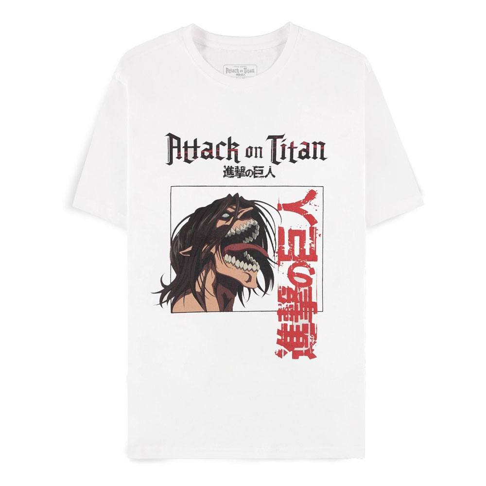 Attack On Titan Heren Tshirt -L- Agito No Kyojin Wit