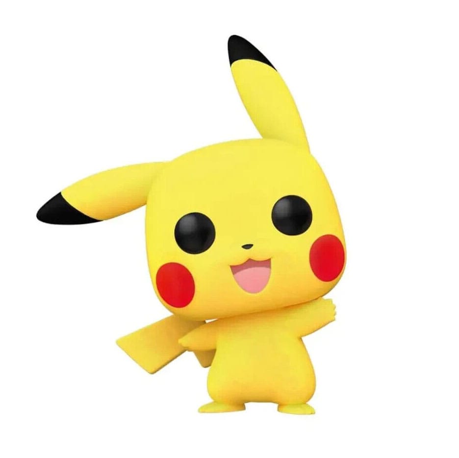Pokémon POP! Games Vinyl Figure Pikachu Waving (Flocked) 9 cm