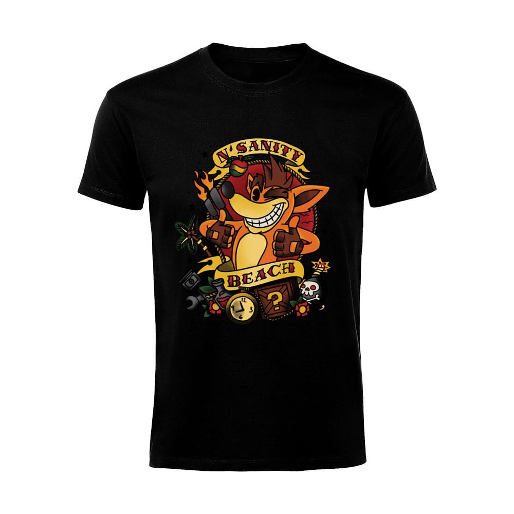 Crash Bandicoot T-Shirt Biker Size L