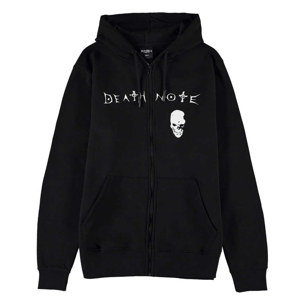 Death Note Vest met capuchon -S- Logo Zwart