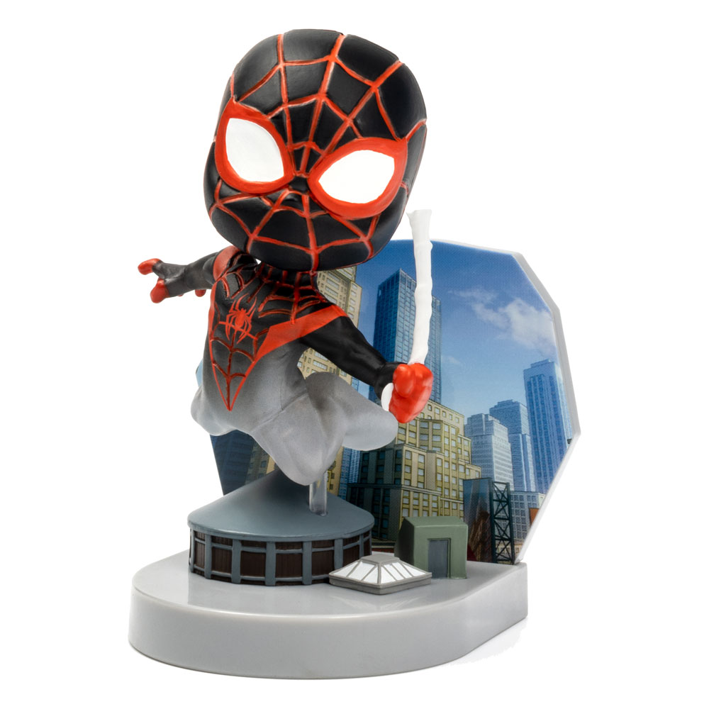 Marvel Superama Mini Diorama Spider-Man (Miles Morales) with Cloaking Effect 10 cm