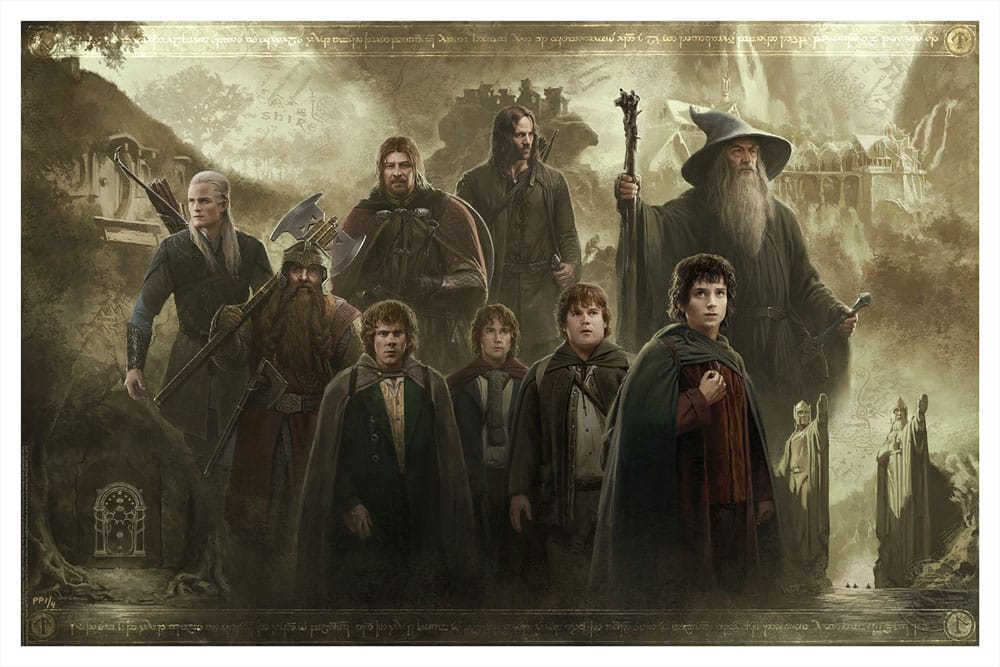 The Lord of the Rings Art Print The Fellowship of the Ring 61 x 41 cm - unframed