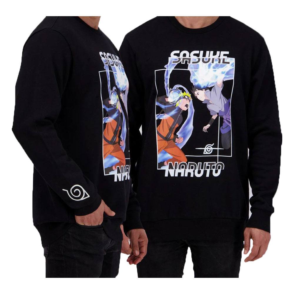 Naruto Shippuden Sweater/trui -S- Naruto VS Sasuke Zwart