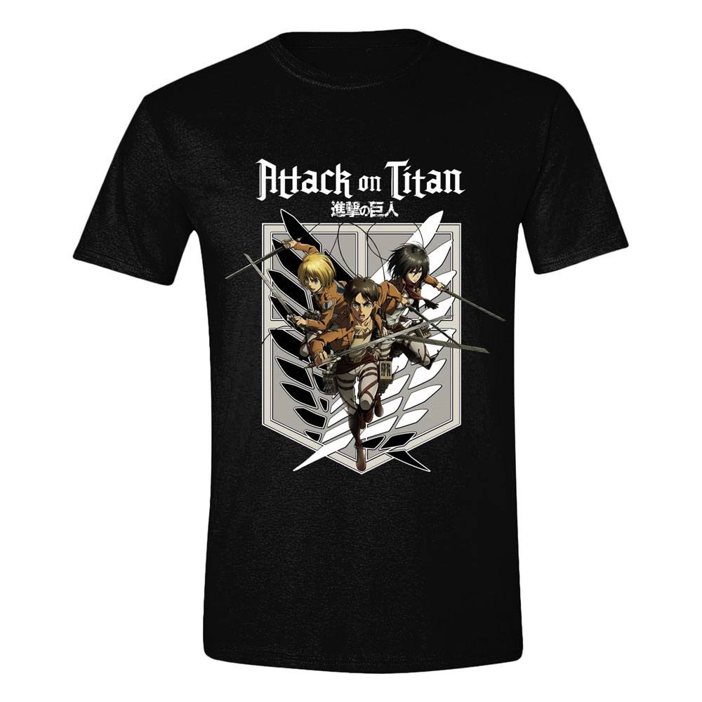 Attack On Titan Heren Tshirt -XL- Protecting The City Zwart