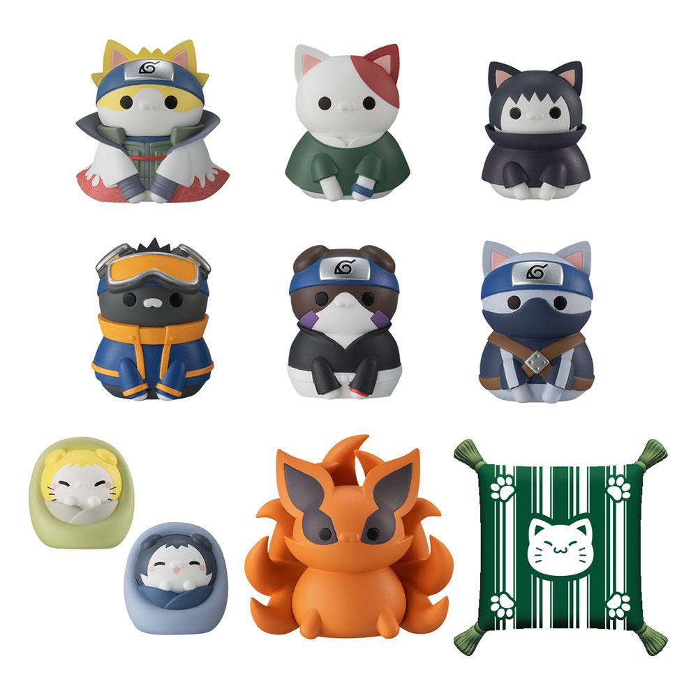 Naruto Shippuden Mega Cat Project Trading Figures Nyaruto! Once Upon A Time In Konoha Village Special Set 3 cm
