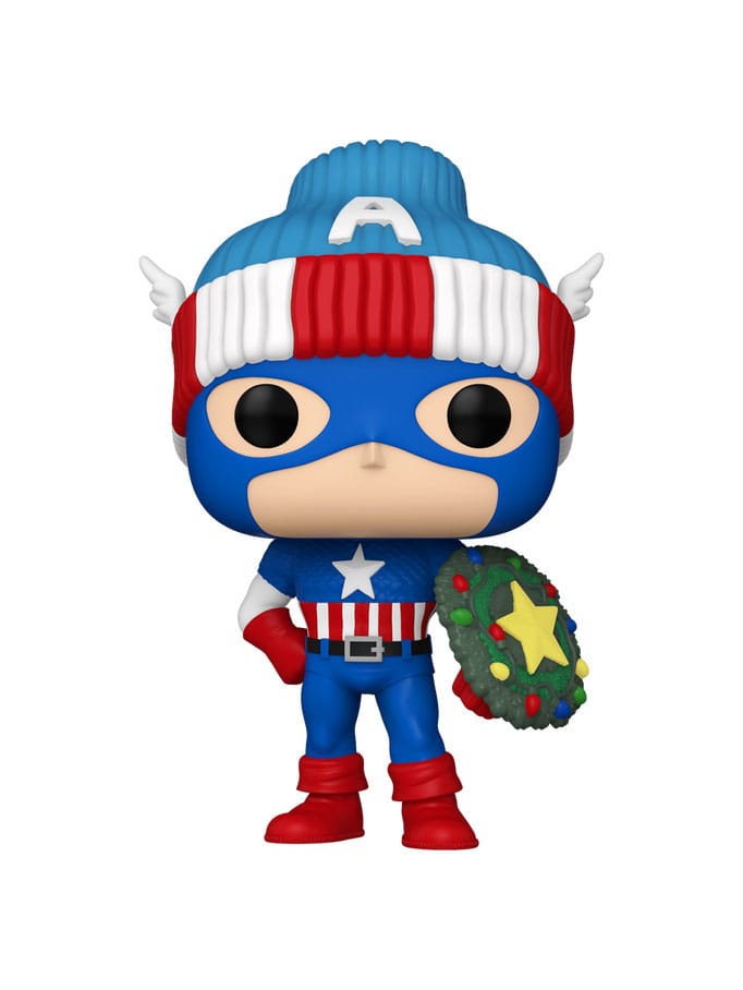 Marvel POP! Vinyl Figure Holiday Capt. America 9 cm