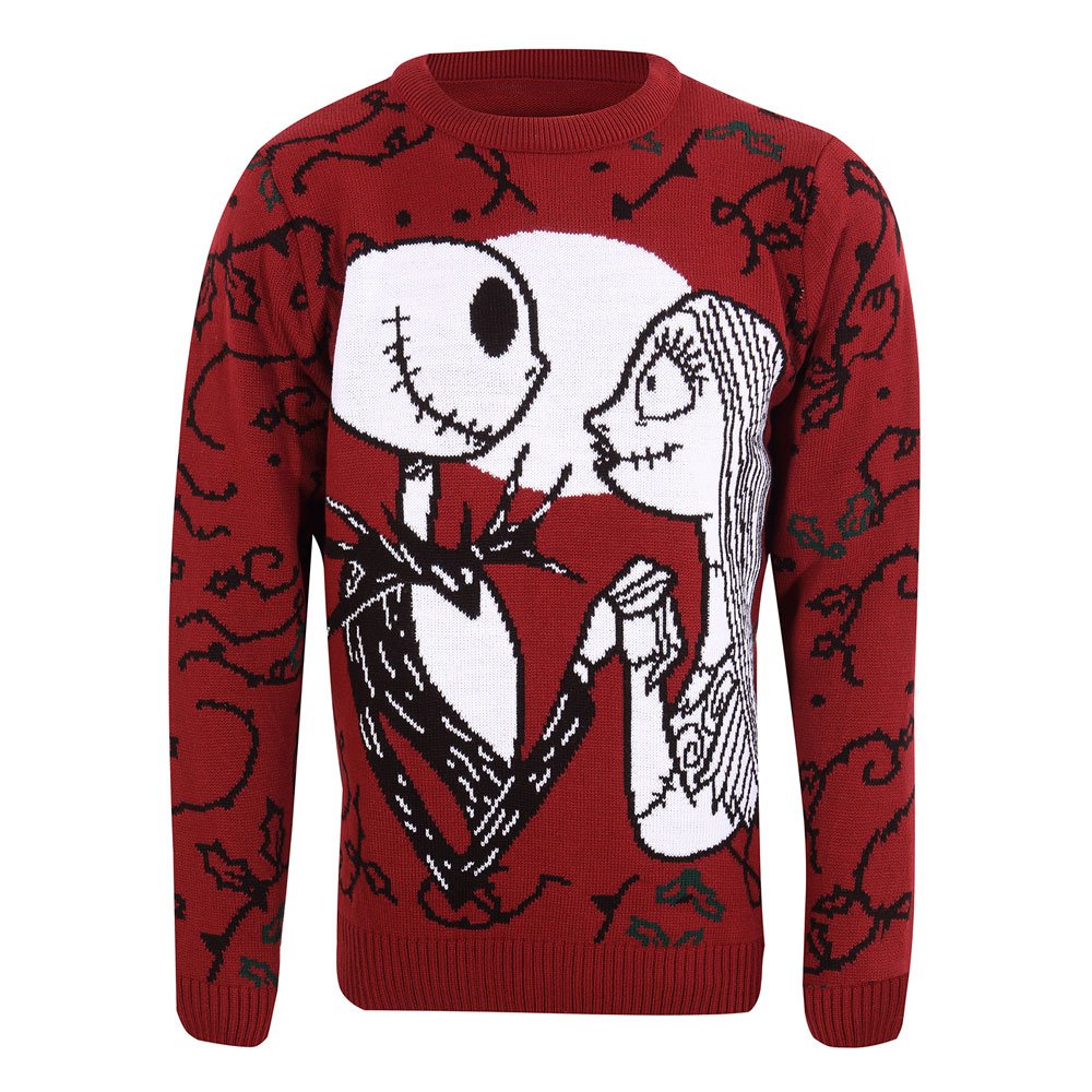 Nightmare Before Christmas Sweatshirt Christmas Jumper Jack and Jally Size M