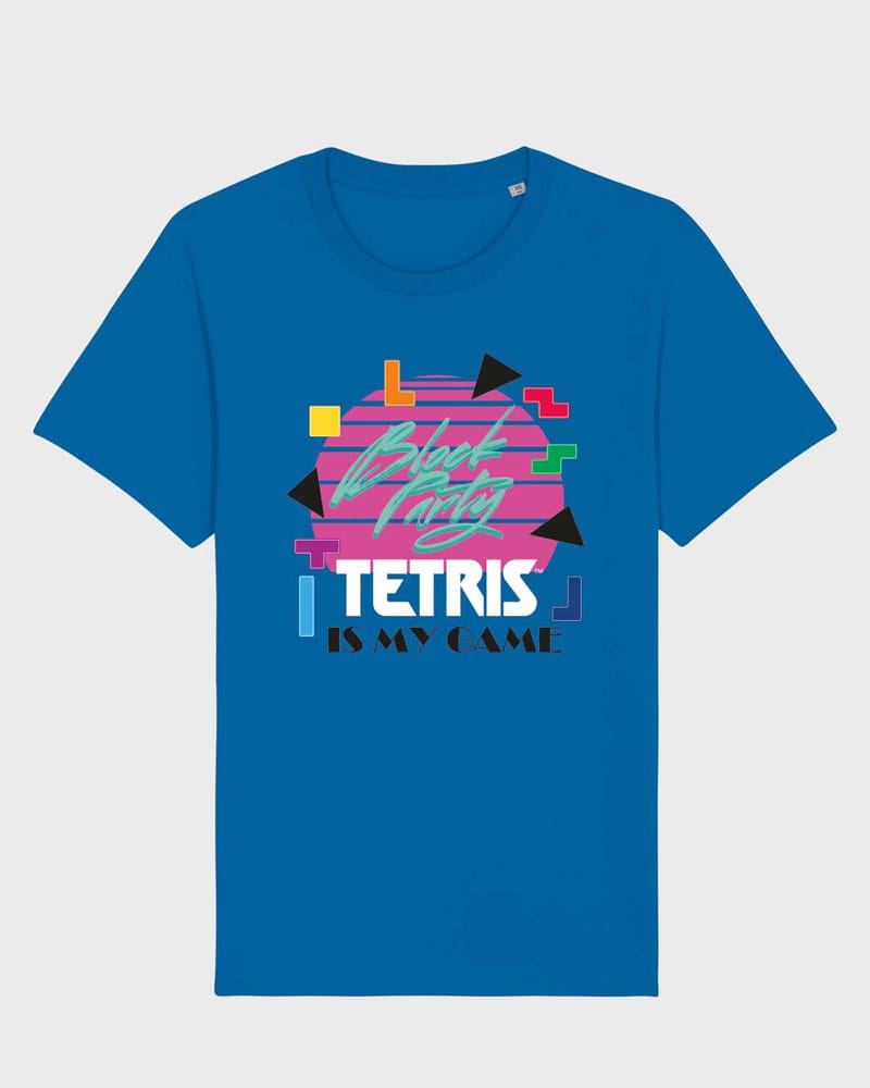 Tetris T-Shirt 90s Block Party! Blue Size M