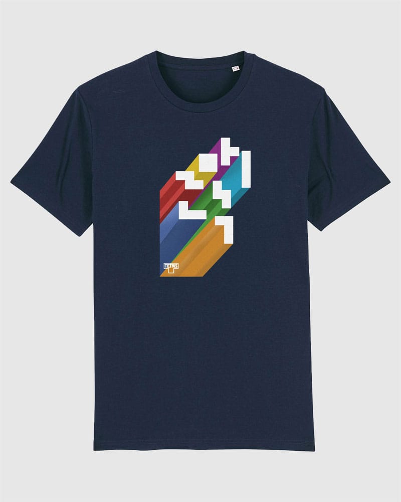 Tetris T-Shirt Rainbow Size L
