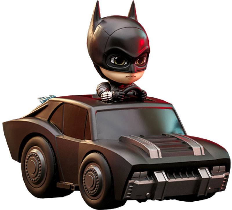 The Batman Cosbaby Mini Figure Set Batman & Batmobile 12 cm