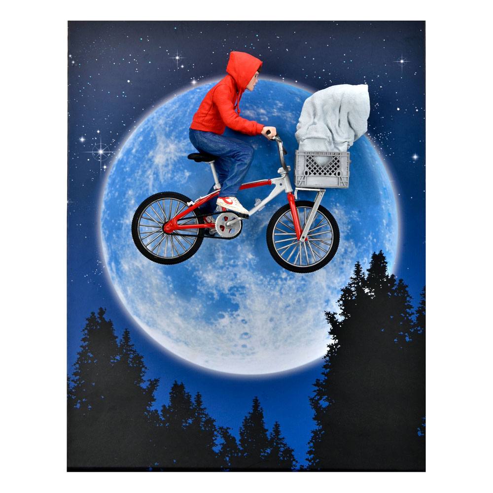 NECA E.T. (40th Anniversary) 7" scale Action Figure - Elliott & E.T. on bicycle